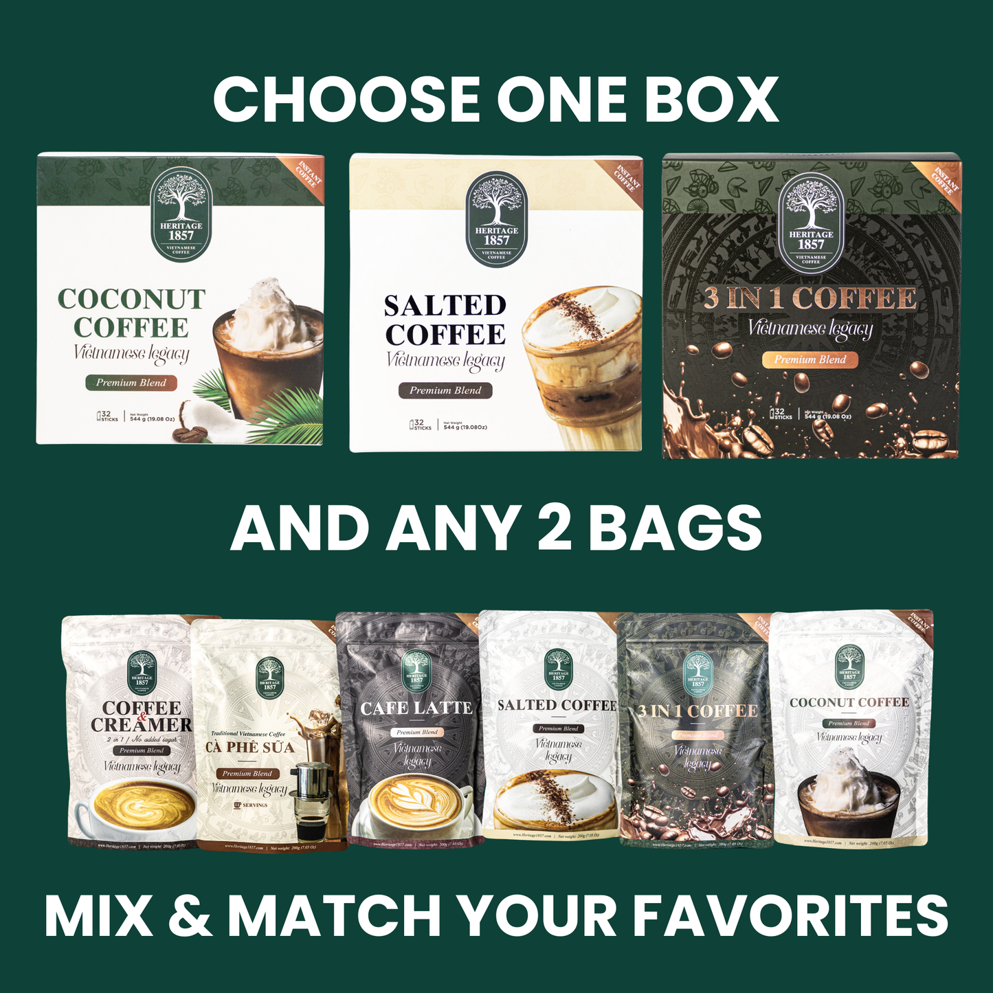 1 Box + 2 Bags Bundle
