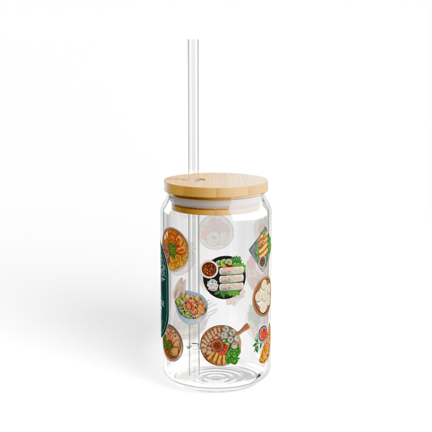 Gastronomic Adventures Glass  Sipper, 16oz