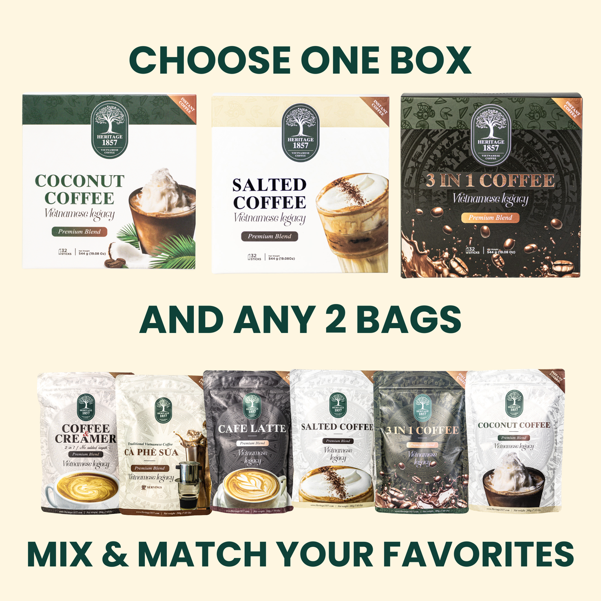 1 Box + 2 Bags Bundle