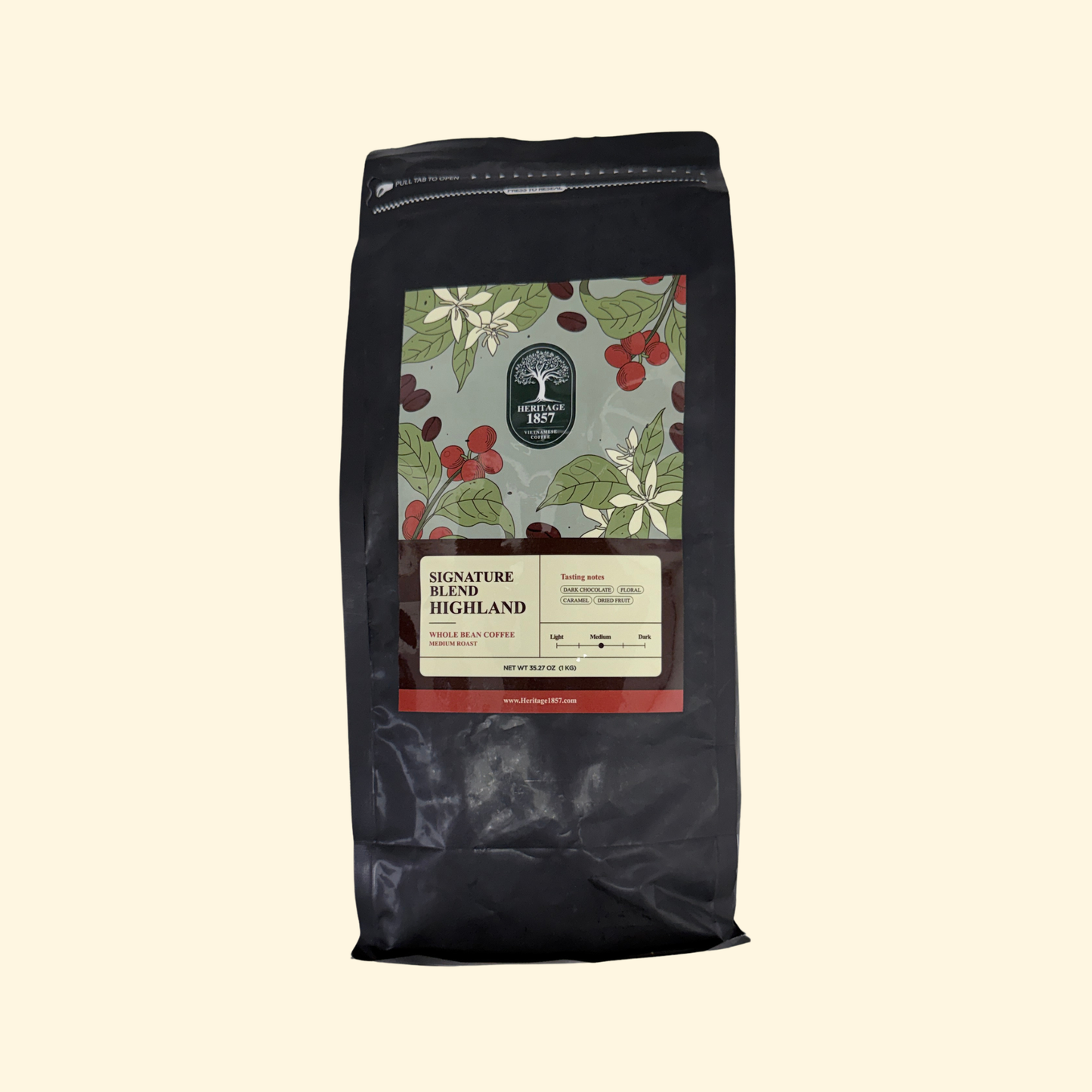 Signature Highland Blend - Medium Roast (1kg Whole Bean)