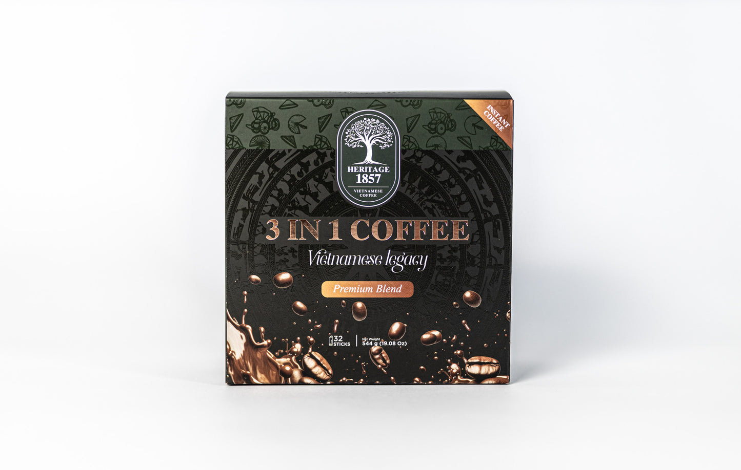 3 in 1 Instant Coffee – 32-Pack Box (Single Serve)