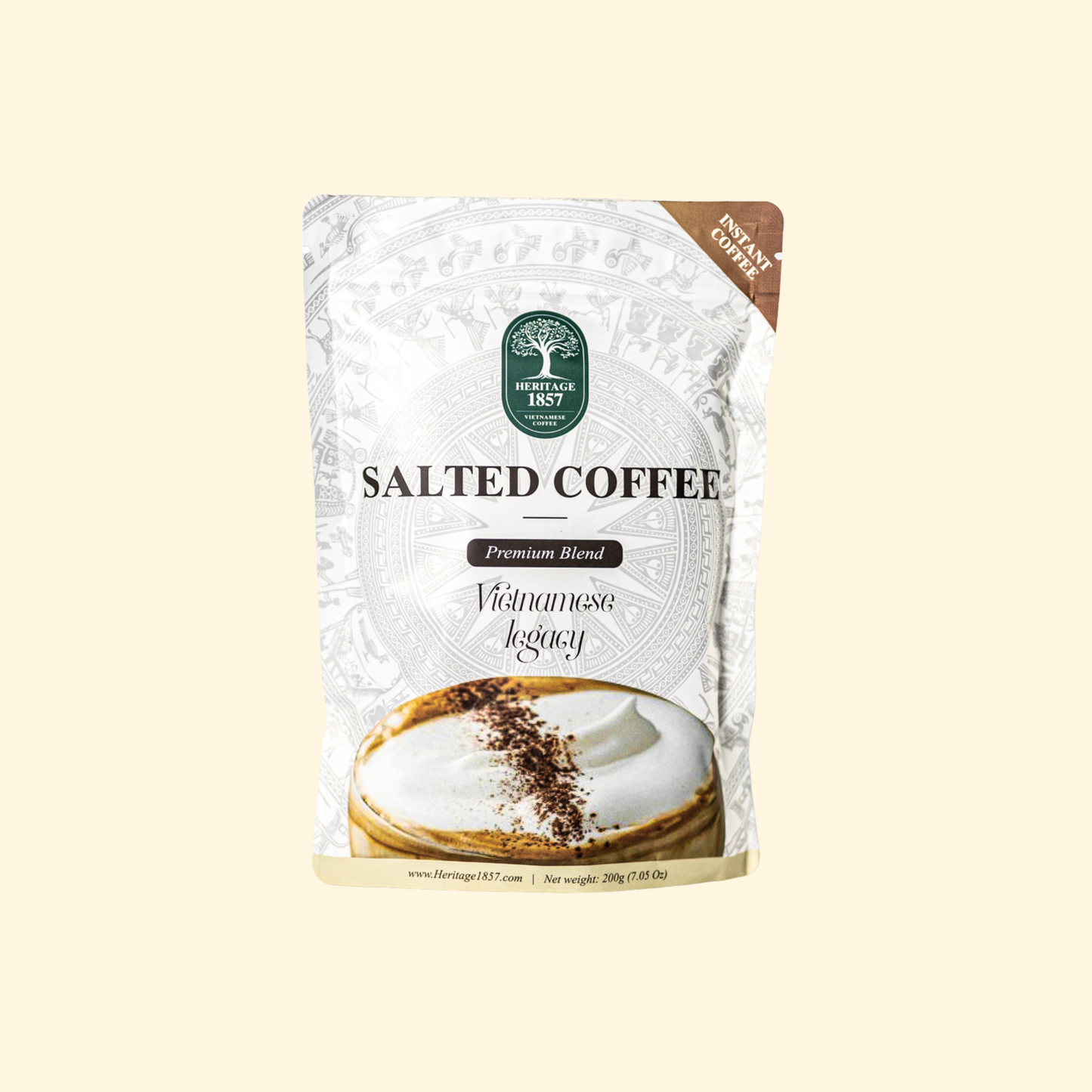 Salted Instant Coffee – 200g-Bag (Scoop & Measure)